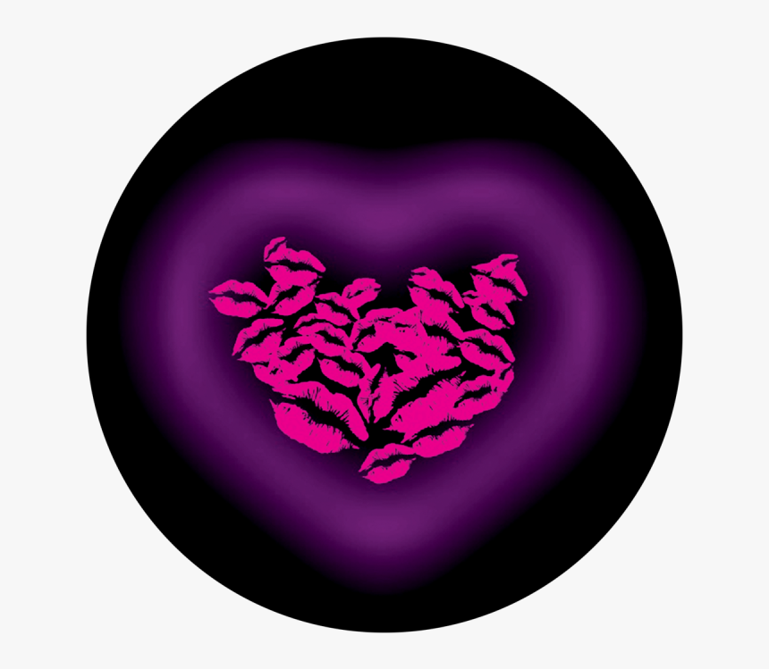 Heart And Kisses - Circle, HD Png Download, Free Download