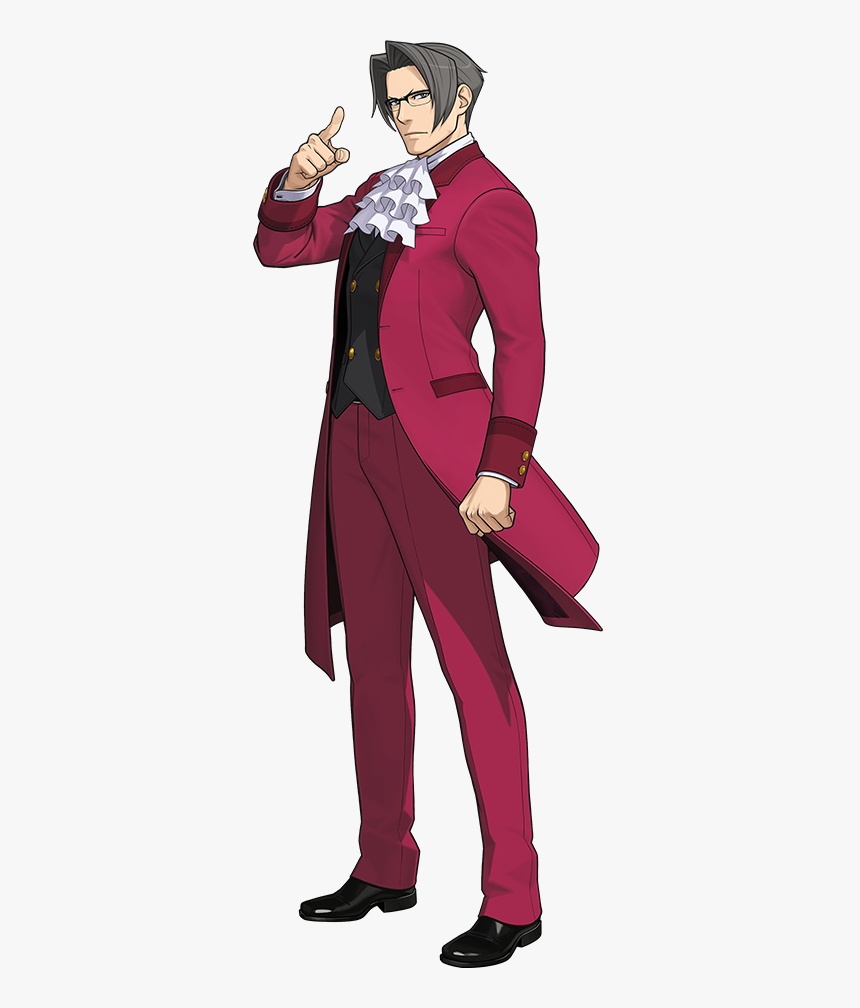 Ace Attorney Miles Edgeworth Spirit Of Justice, HD Png Download, Free Download