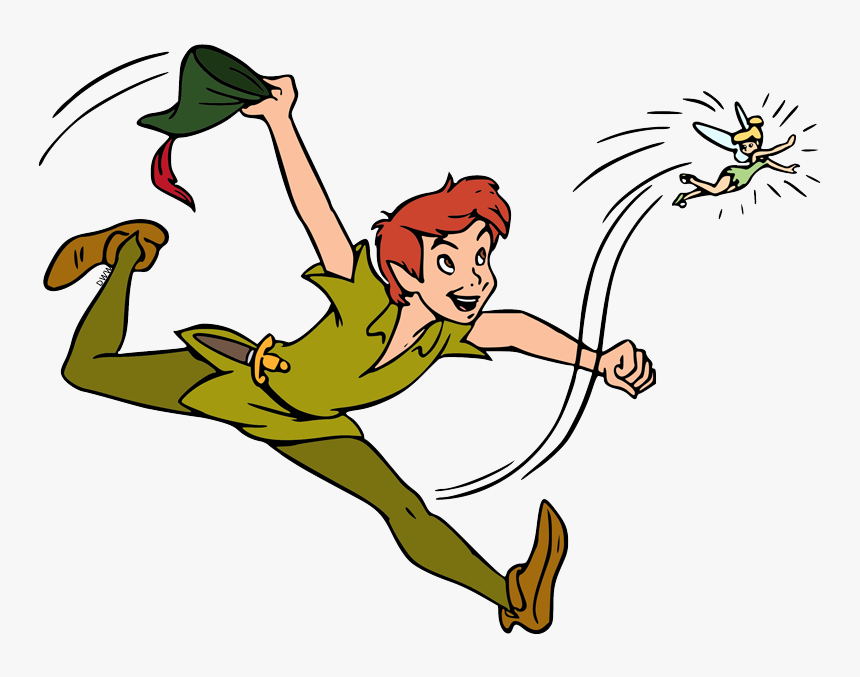 Clip Art Peter Pan And Tinker Bell, HD Png Download, Free Download