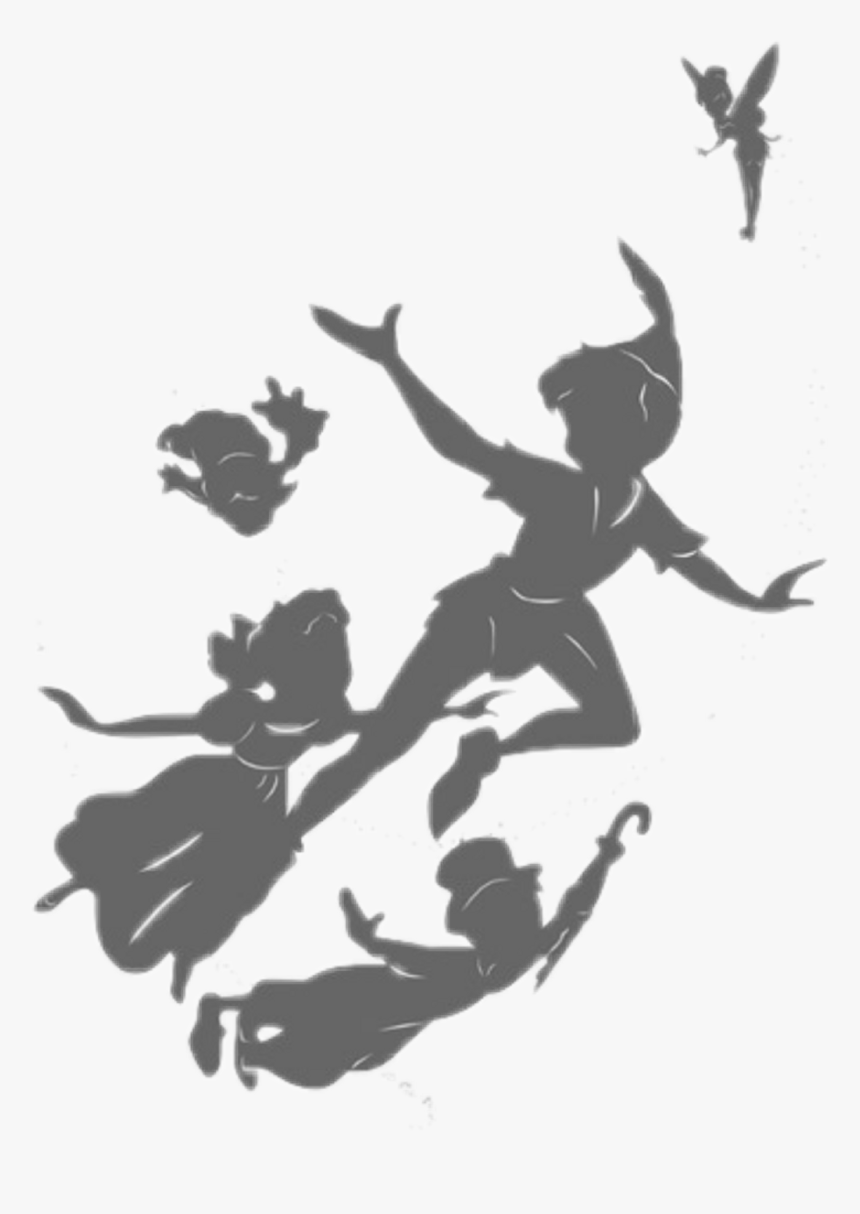 Silhouette Peter Pan Png , Png Download - Disney Peter Pan Silhouette, Transparent Png, Free Download