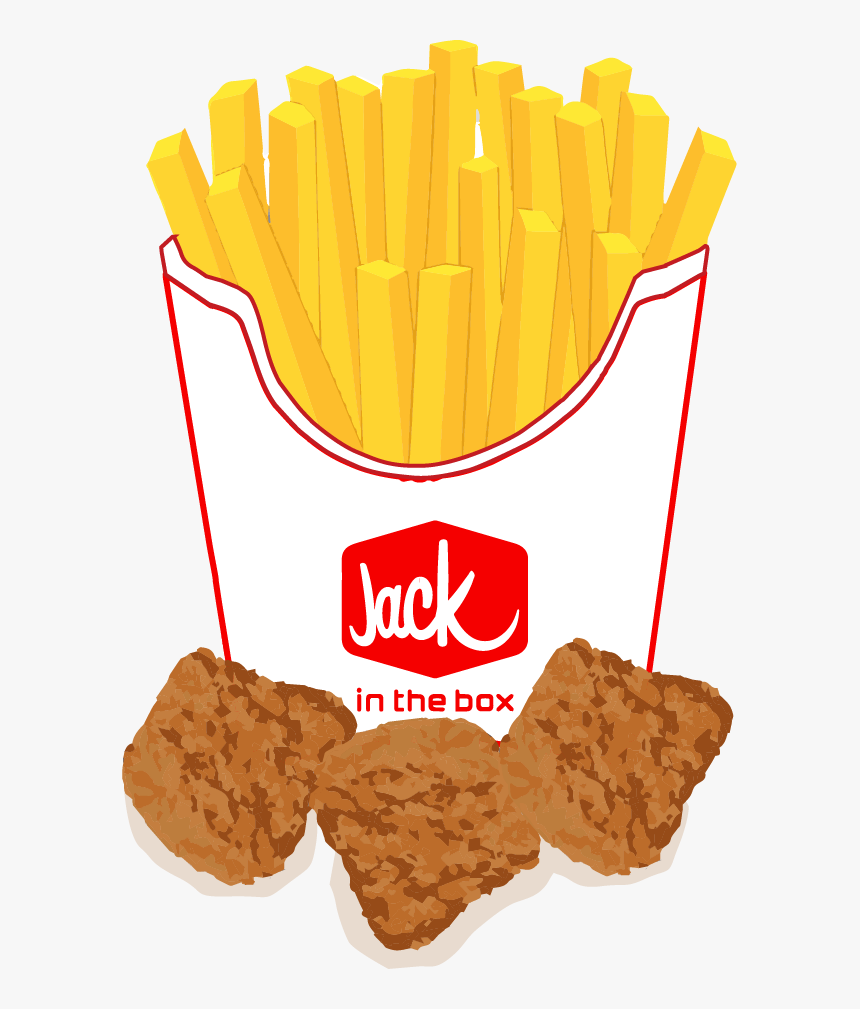 Jack In The Box Chicken Nuggets And Fires"
 Class="img - Jack In The Box, HD Png Download, Free Download