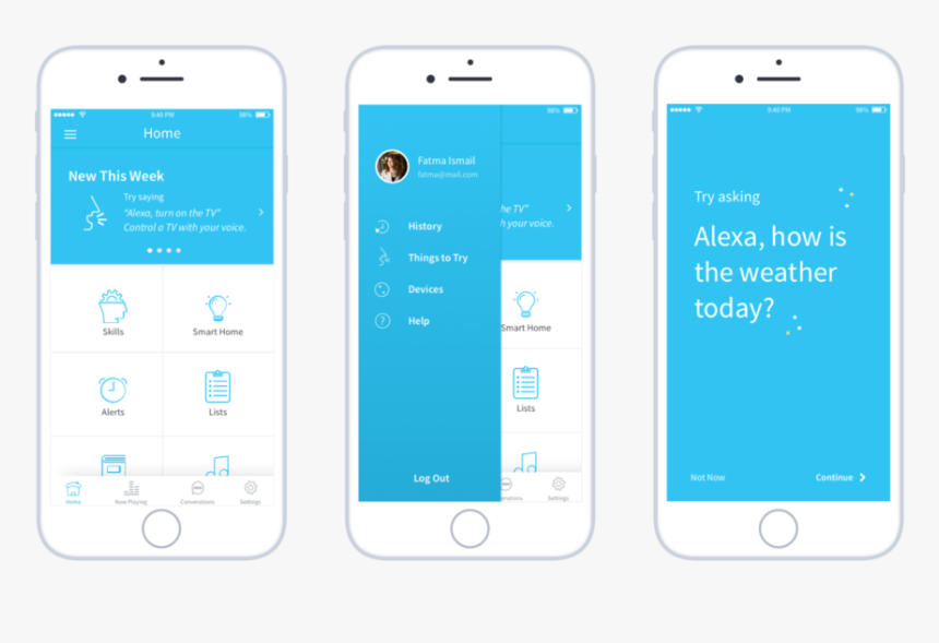 Alexa App Mockup, HD Png Download, Free Download