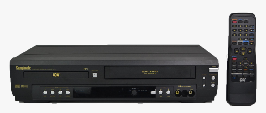 Symphonic Wf803 Dvd Vcr Combo Player - Dvd Player, HD Png Download, Free Download