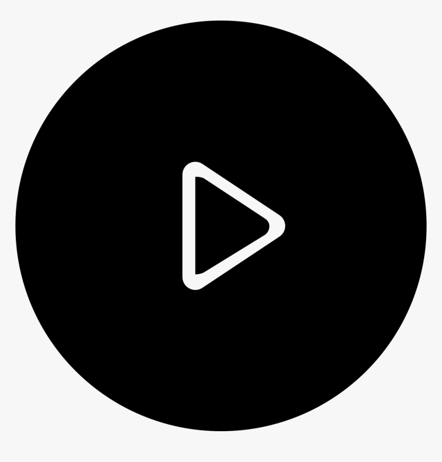 Play Black Circular Button - Video, HD Png Download, Free Download