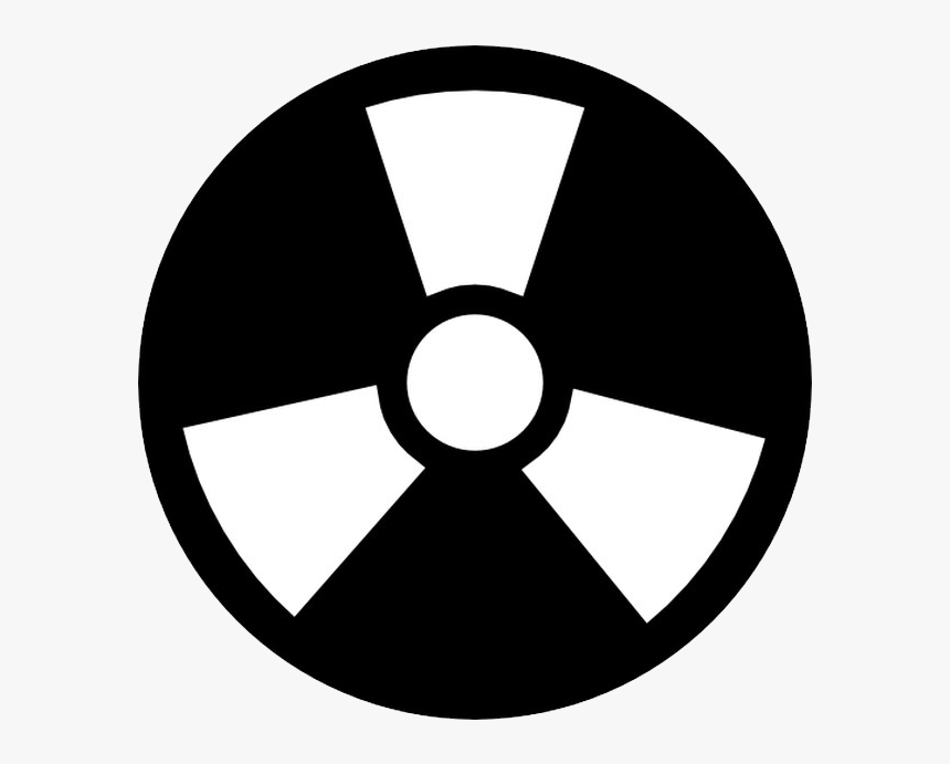 Black Radiation Sign Png File - Radioactive Symbol Png, Transparent Png, Free Download