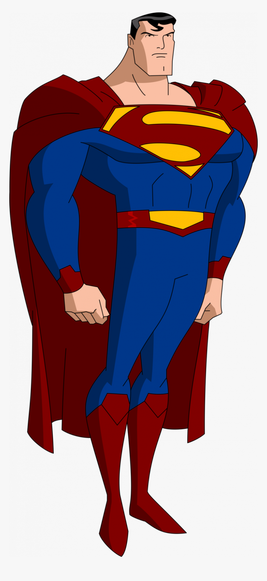 Justice League Cartoon Superman , Png Download - Cartoon Superman Justice League, Transparent Png, Free Download