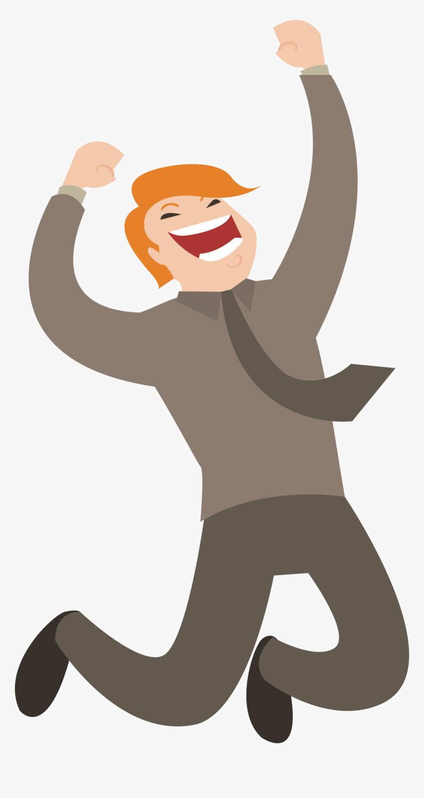 Transparent Happy Customer Clipart - Cartoon People Cheering Png, Png Download, Free Download