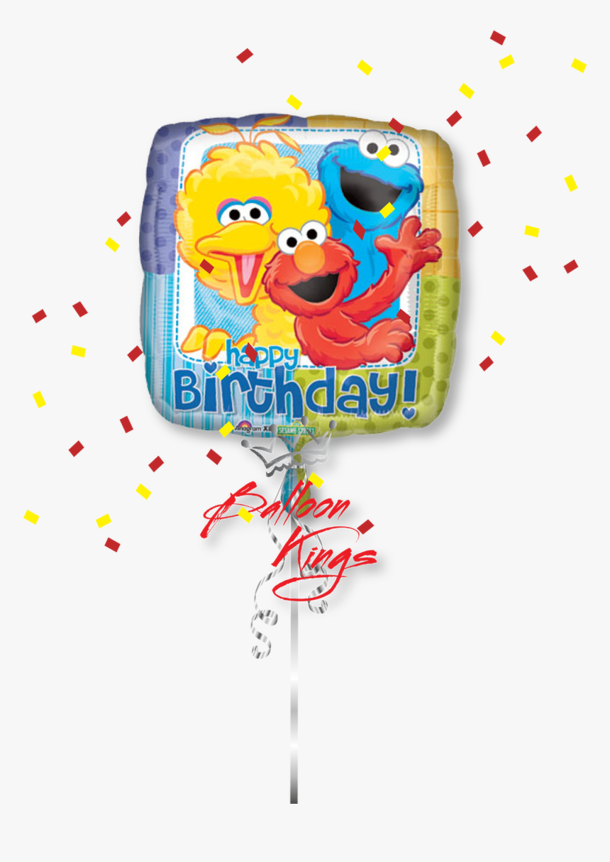 Hb Sesame Street Group - Elmo Round Balloon, HD Png Download, Free Download