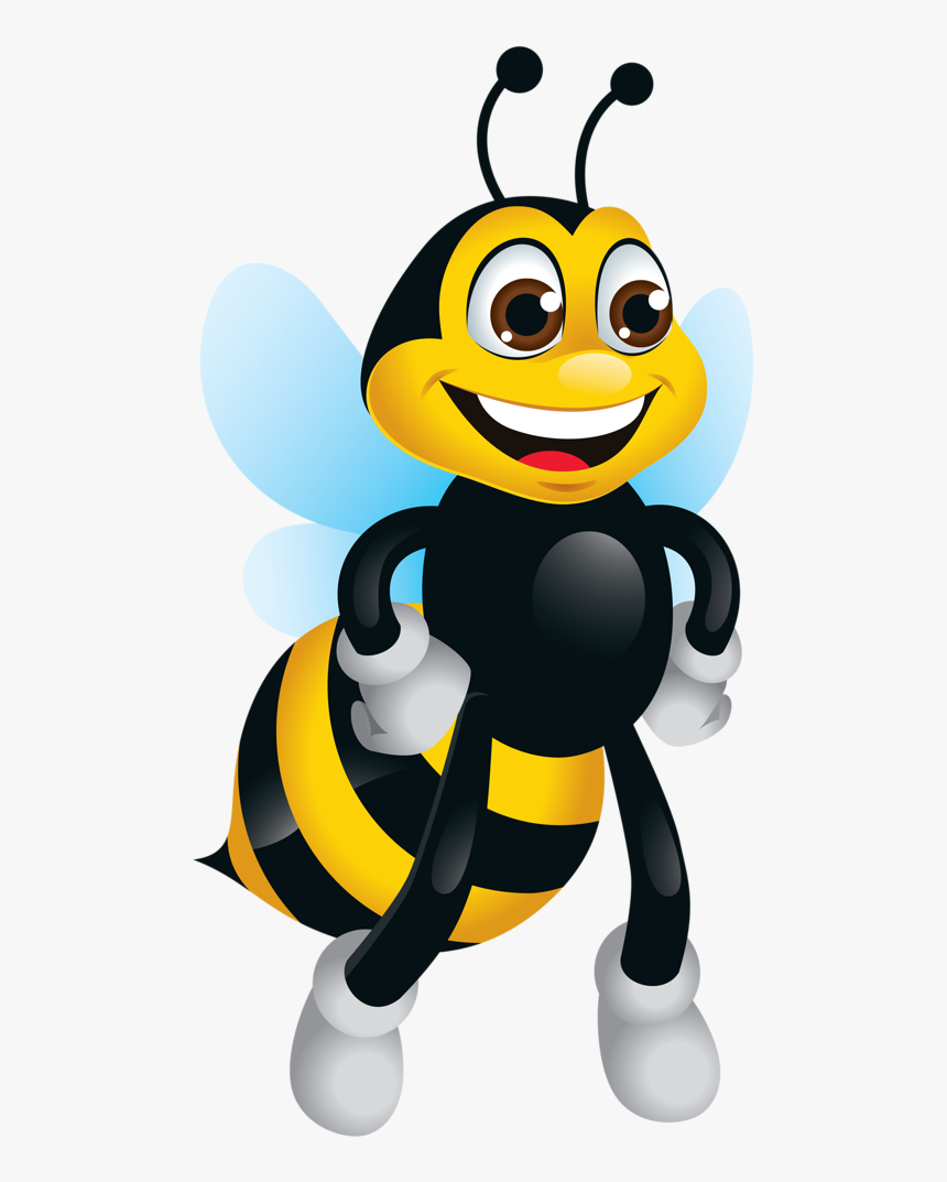 Cartoony Honey Bee Png , Png Download - Maya Honey Bee Cartoon Drawing,  Transparent Png - kindpng