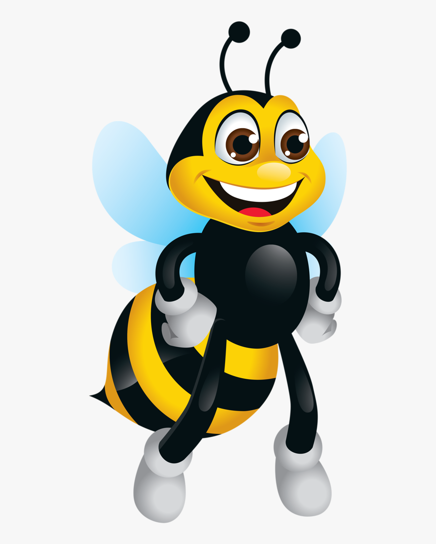 Cartoony Honey Bee Png , Png Download - Maya Honey Bee Cartoon Drawing, Transparent Png, Free Download