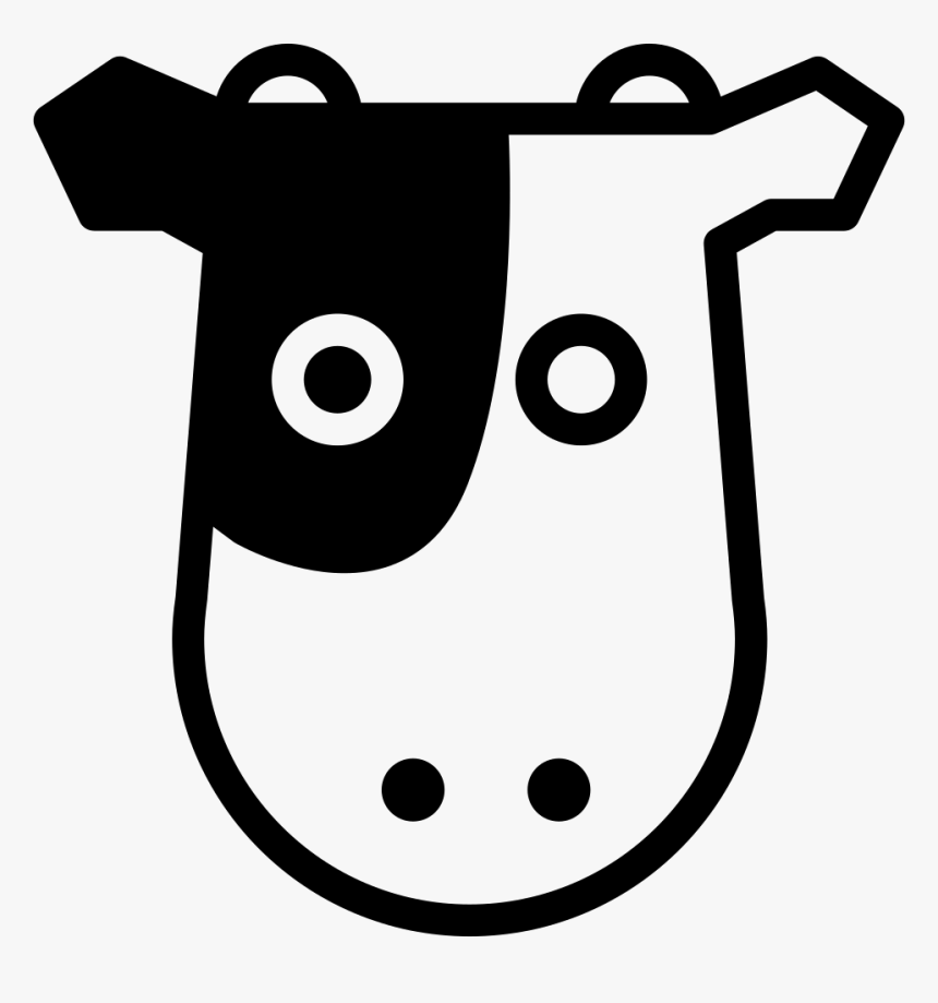 Cow Frontal Head - Cow Face Icon, HD Png Download, Free Download