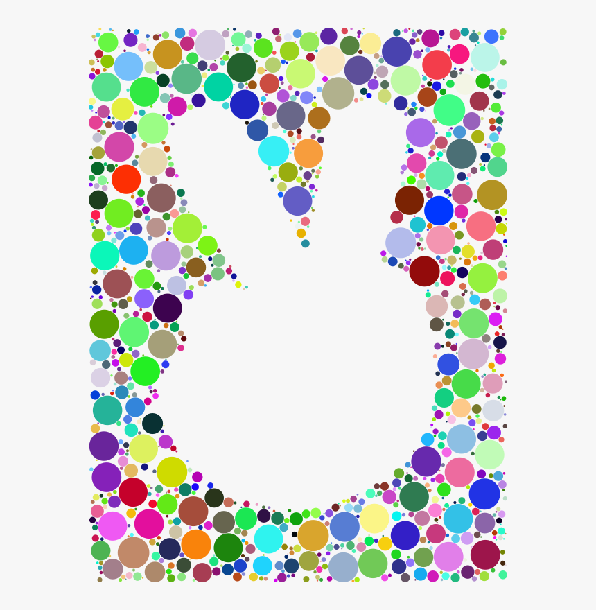 Prismatic Negative Space Comic Peace Hand Circles No - No Negative Space, HD Png Download, Free Download