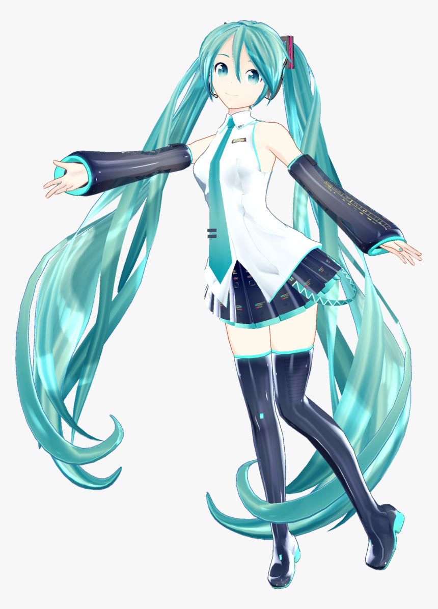 Miku Hatsune V3 Mmd H - Hatsune Miku Png, Transparent Png, Free Download