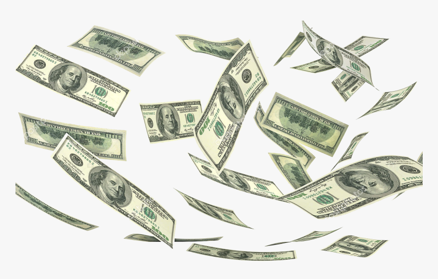 Raining Money Png - Money Falling Transparent Background, Png Download, Free Download