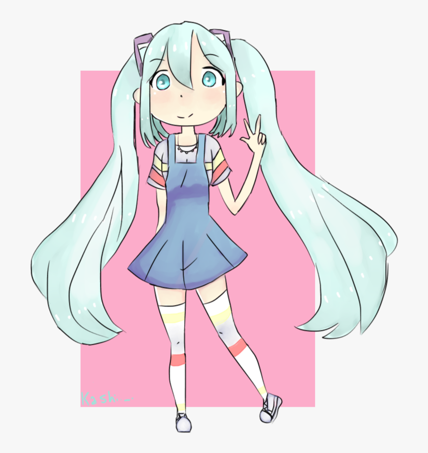 Hatsune Miku - Cartoon, HD Png Download, Free Download