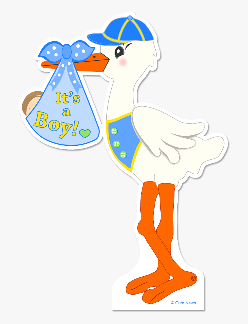 Stork Clipart It"s A Girl - Its A Boy Stork, HD Png Download, Free Download