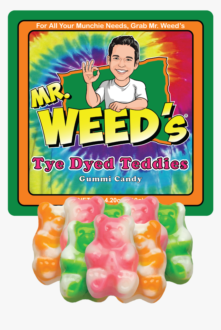 Tye Dyed Teddies Gummi Bears - Gummy Bear, HD Png Download, Free Download