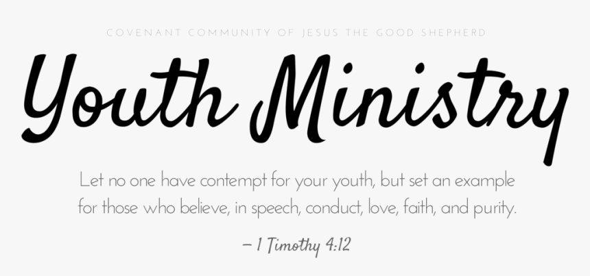 Youth Ministry Website Header - Calligraphy, HD Png Download, Free Download