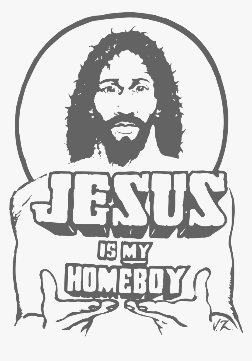 Jesus Beard Png - Jesus Is My Homeboy Png, Transparent Png, Free Download