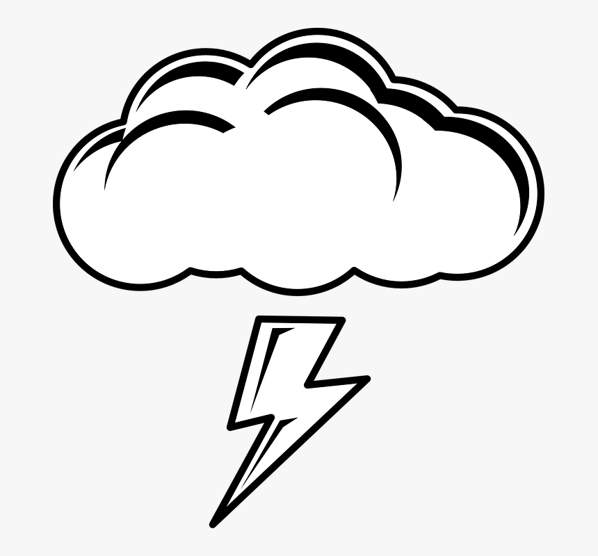 Cloud Clipart Black And White Png, Transparent Png, Free Download