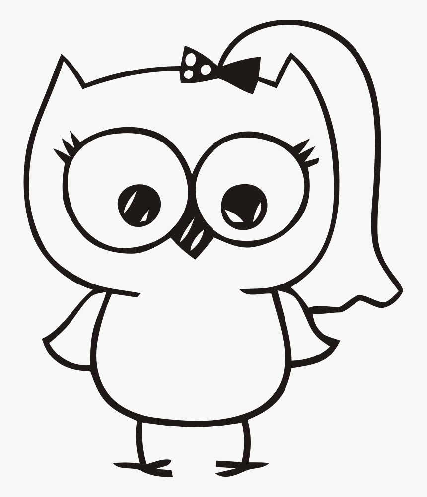Baby Shower Infant Clip Art Transprent Png - Baby Owl Clipart Black And White, Transparent Png, Free Download