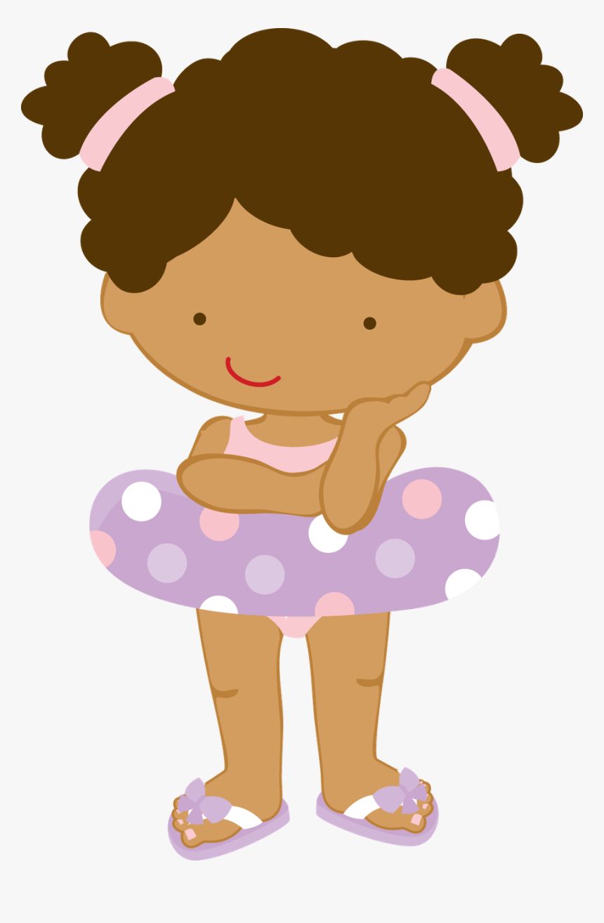 Photo Shared On Meowchat Pool Parties, Cute Clipart, - Girls Pool Party Clipart, HD Png Download, Free Download