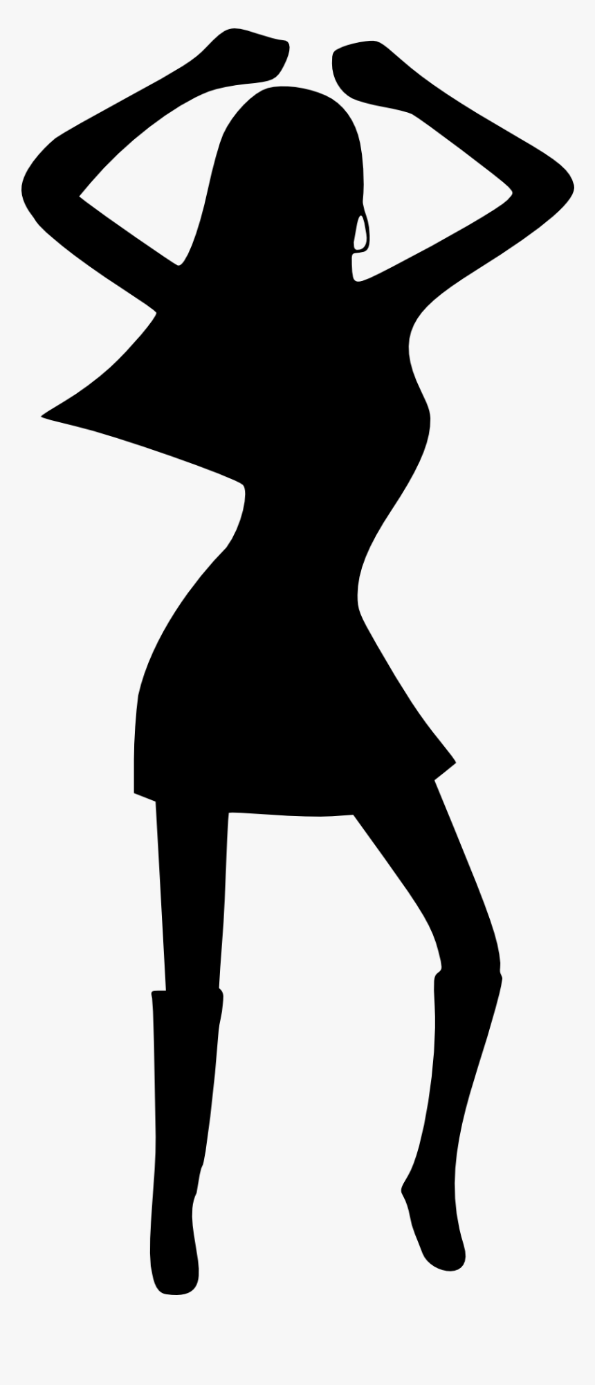 Dance Party Disco Silhouette - Disco Dancing Silhouette Png, Transparent Png, Free Download