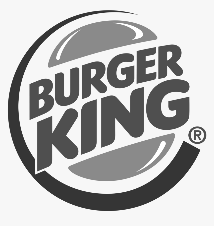 Burger King Logo Black And White - Black Burger King Logo, HD Png Download, Free Download