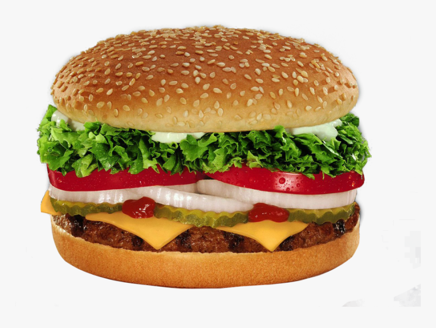 Burger King Whopper With Cheese Png Image - Whopper Png, Transparent Png, Free Download