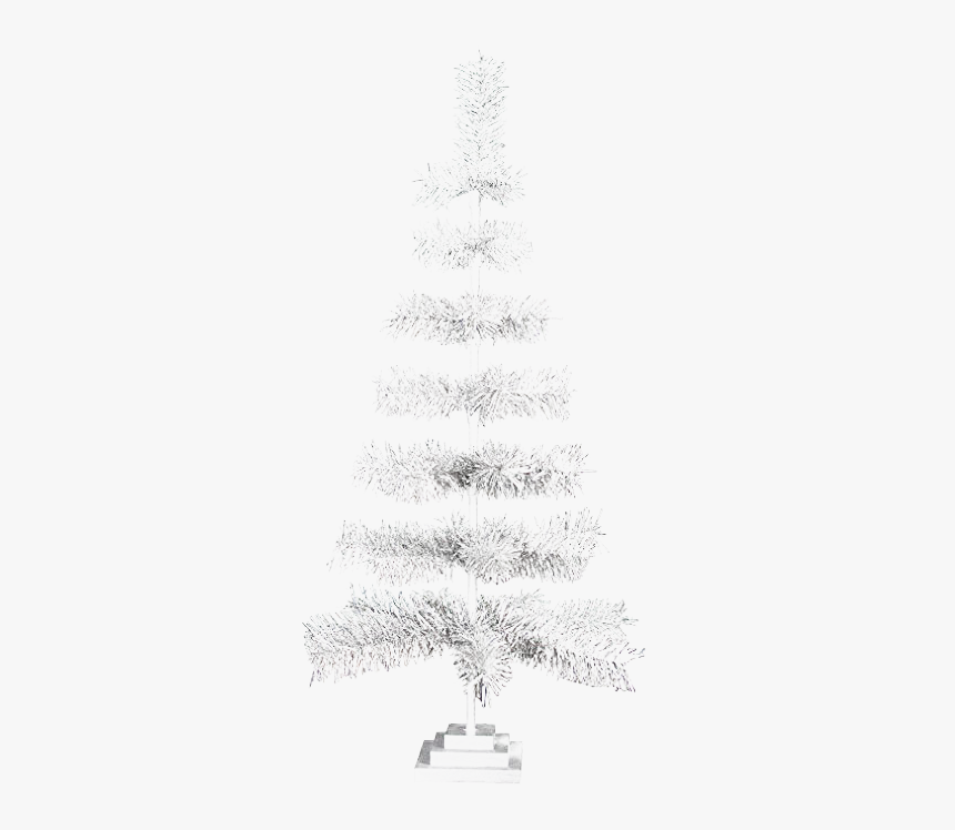 Tinsel Christmas Tree Png Transparent Image - Transparent Png Christmas Tree Png, Png Download, Free Download