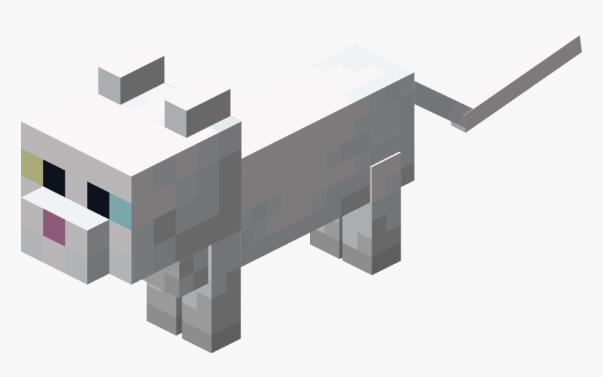 Minecraft White Cat Face, HD Png Download, Free Download