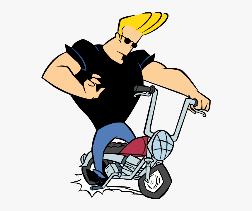 Share This Image - Johnny Bravo En Moto, HD Png Download, Free Download