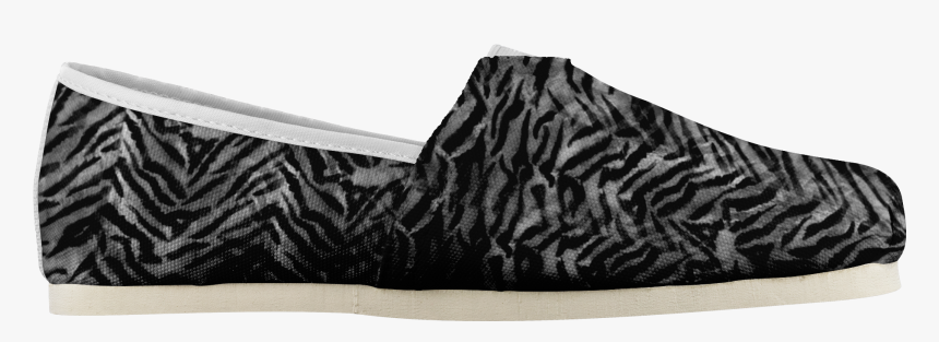 Maki Stunning Gray Tiger Stripe Women"s Comfy Flats - Monochrome, HD Png Download, Free Download