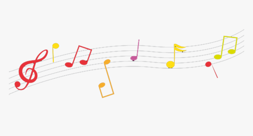 Cartoon Flying Liner Notes Png Download - Music Notes Cartoon Png, Transparent Png, Free Download