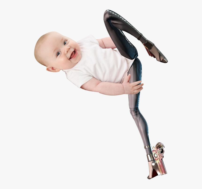 Baby Legs Png Black And White Stock - Things With Bayonetta Legs, Transparent Png, Free Download