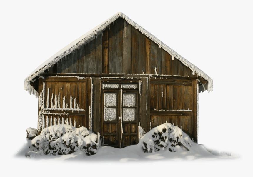 Transparent Winter Barn With Snow Png Clipart - Winter Snow House Png, Png Download, Free Download