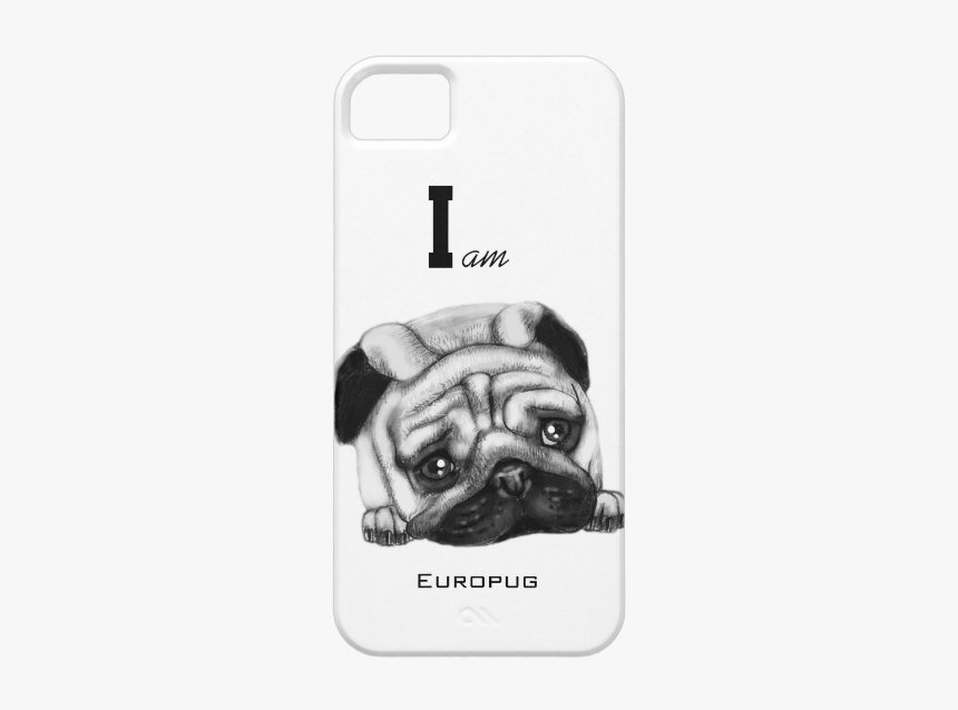 Europug The Sad Face Iphone 5/5s Case - Pug, HD Png Download, Free Download