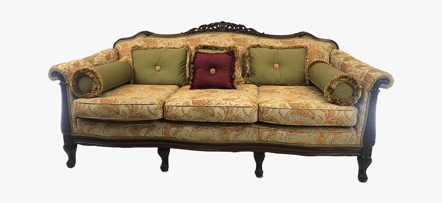 Victorian Style Paisley Sofa - Paisley Couch, HD Png Download, Free Download