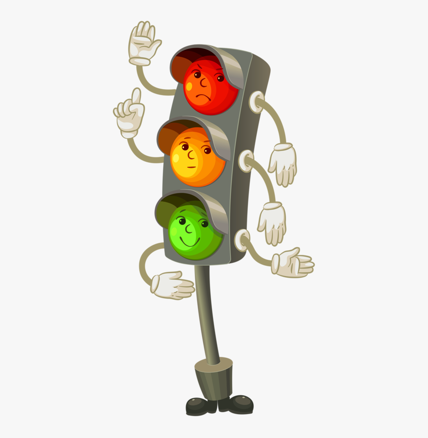 Traffic Light With Rules , Png Download - Traffic Light Stop Wait Go, Transparent Png, Free Download