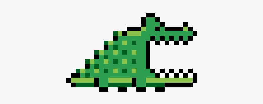 #pixel #crocodile - Minecraft Pixel Art Crocodile, HD Png Download, Free Download