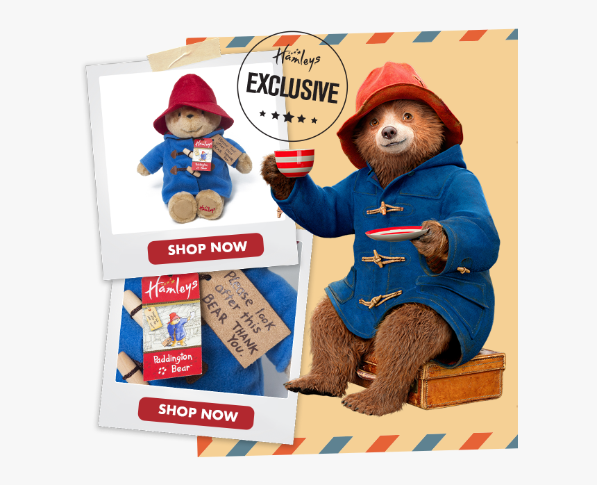 Hamleys Exclusive Paddington Soft Toy - Paddington Bear Tea, HD Png Download, Free Download