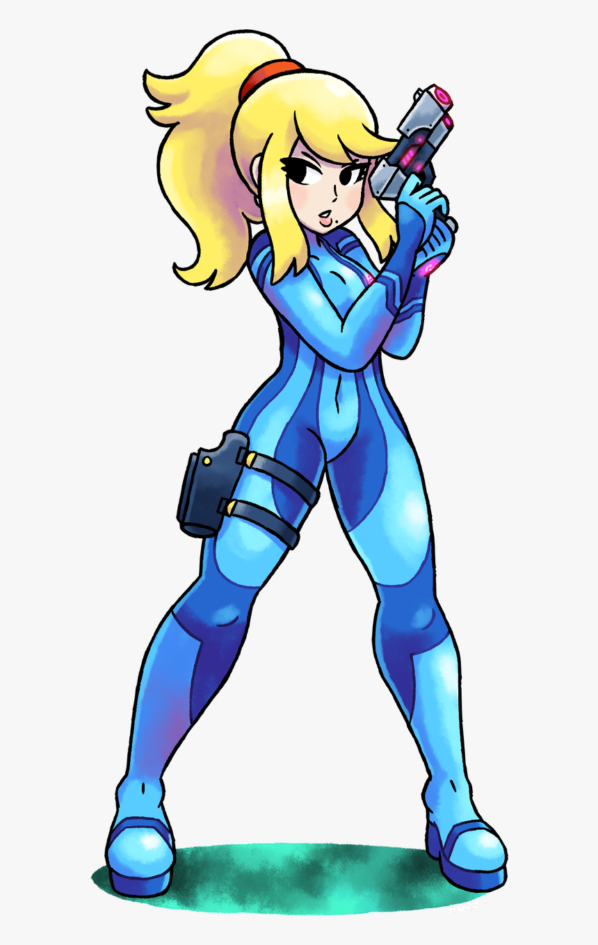 Samus Aran Zero Suit Png - Mario & Luigi Style, Transparent Png, Free Download