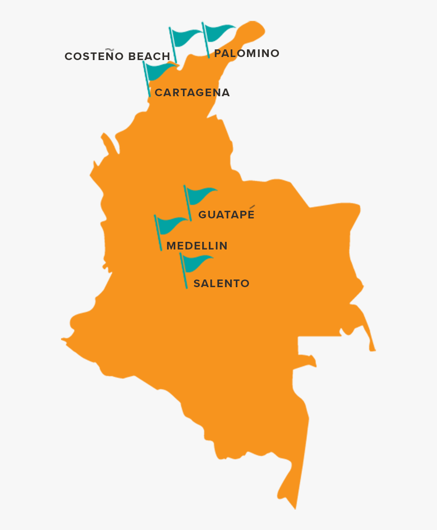 Colombia Map Black, HD Png Download, Free Download