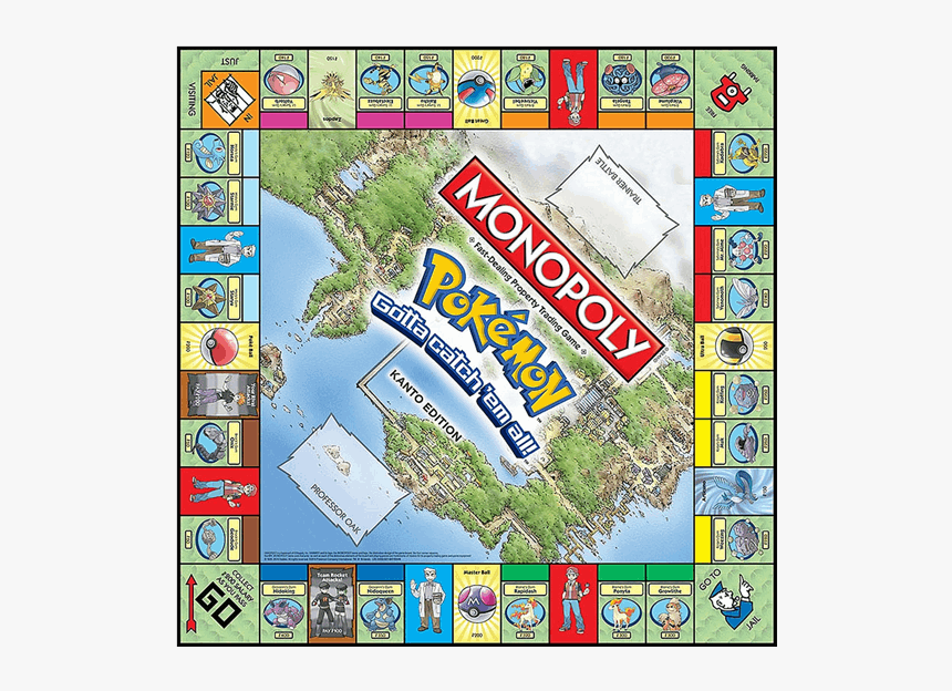 Monopoly Pokemon Kanto, HD Png Download, Free Download