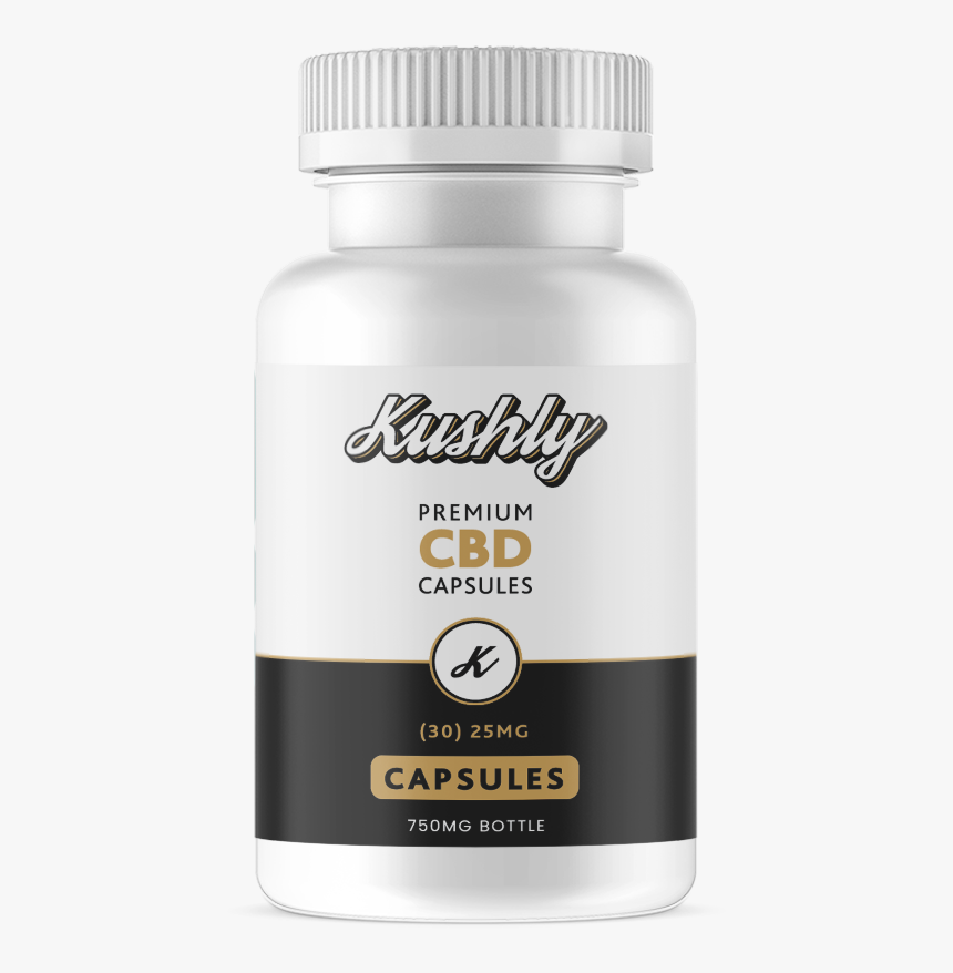 Kushly Premium Cbd Capsules - Cannabidiol, HD Png Download, Free Download