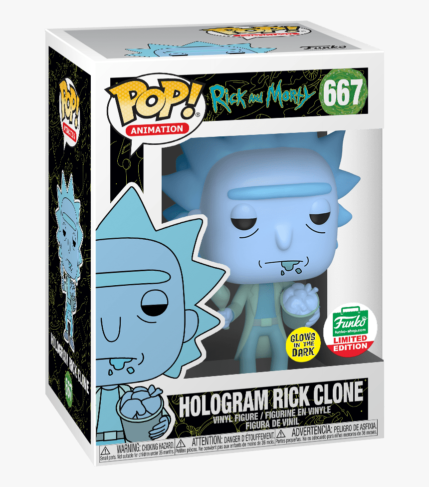 Rick And Morty Funko Pop Hologram Rick, HD Png Download, Free Download