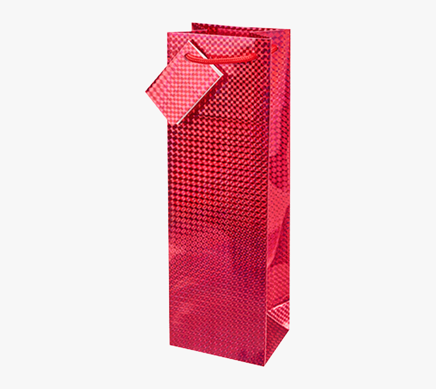 Gift Bag Foil Hologram Red - Polka Dot, HD Png Download, Free Download