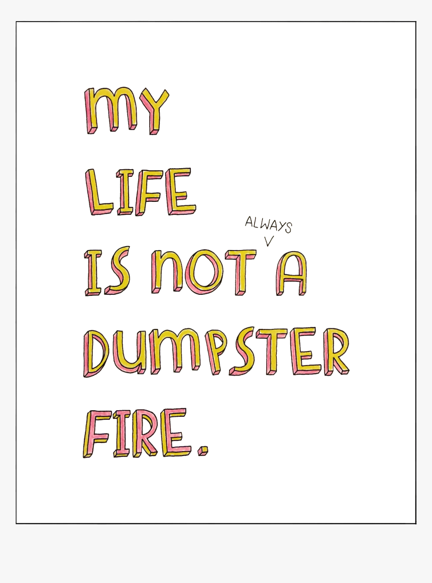 Dumpster Fire Print - Poster, HD Png Download, Free Download