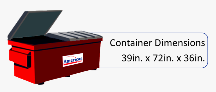 2-yard Dumpster - Parallel, HD Png Download, Free Download