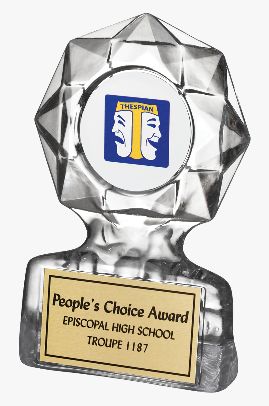 Acrylic Award With Simulated Crystal Look Features - Trophy, HD Png Download, Free Download